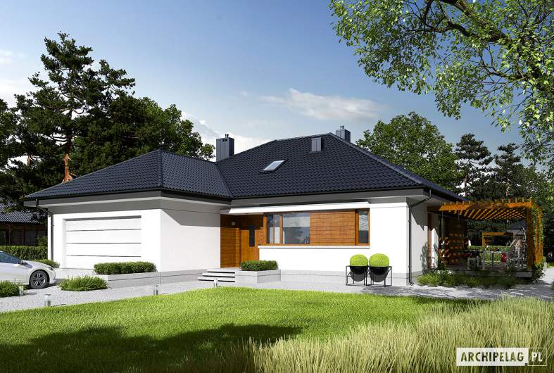 Projekt domu Astrid G2 - wizualizacja frontowa