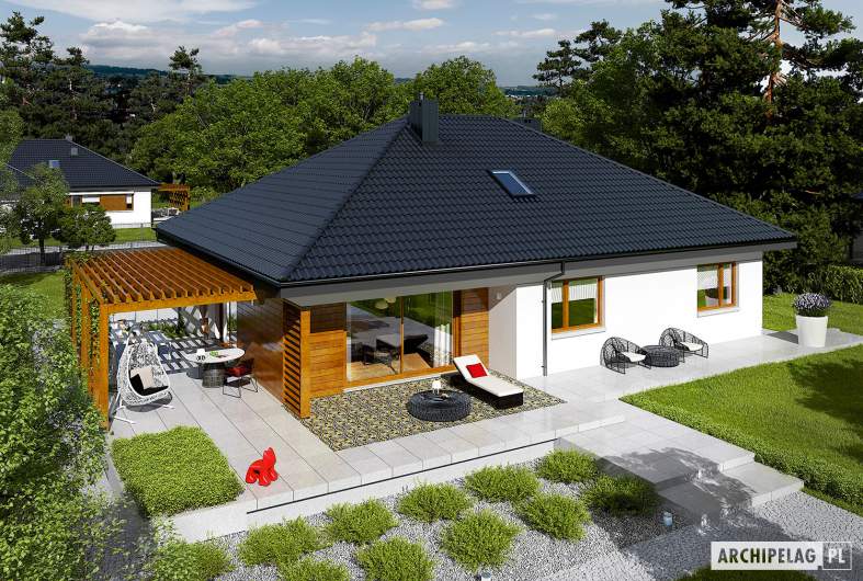 Projekt domu Astrid G2 - widok z góry