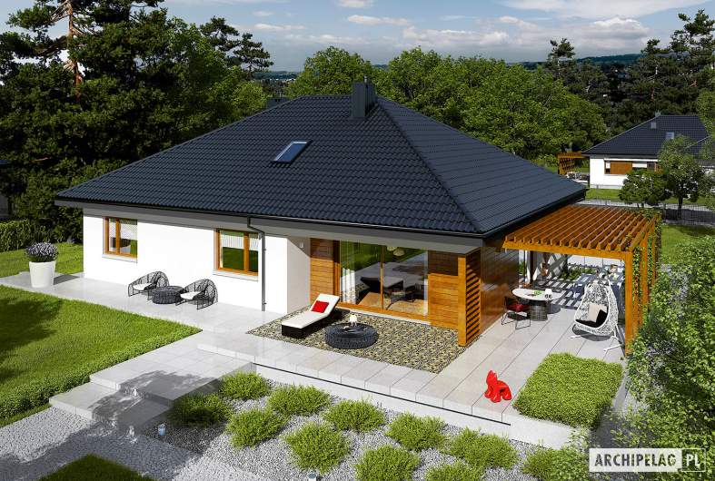 Projekt domu Astrid G2 - widok z góry