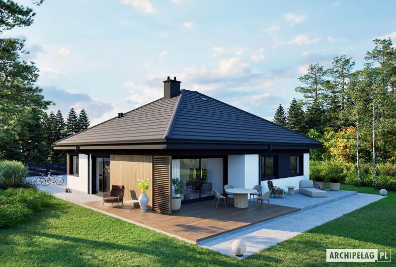 Projekt domu Flo IV - widok z góry