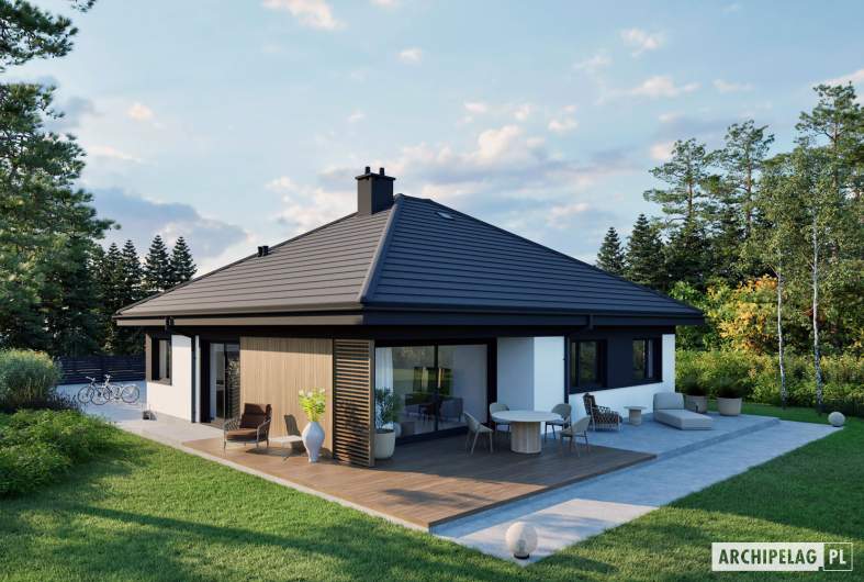 Projekt domu Flo IV - widok z góry