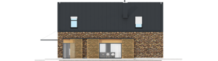 Projekt domu EX 15 II ENERGO PLUS - elewacja prawa