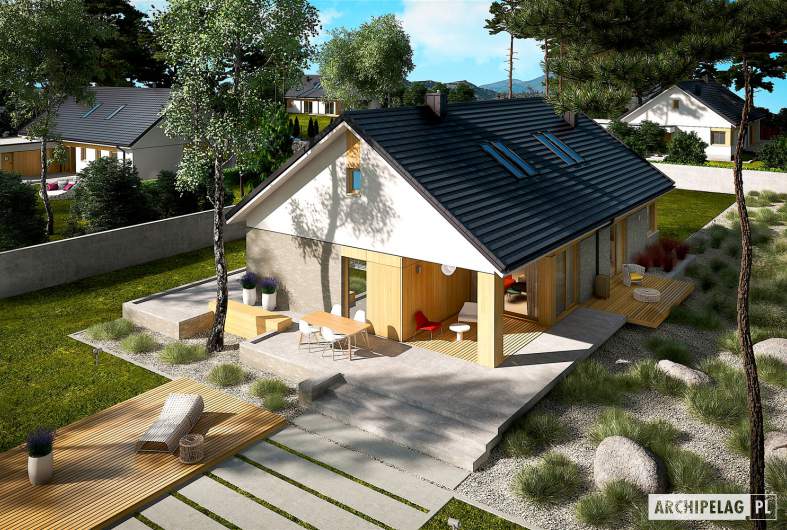Projekt domu Daniel IV - widok z góry