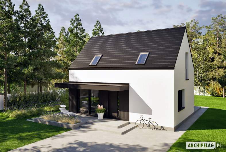 Projekt domu Mini 21 (wersja C) PLUS - widok z góry
