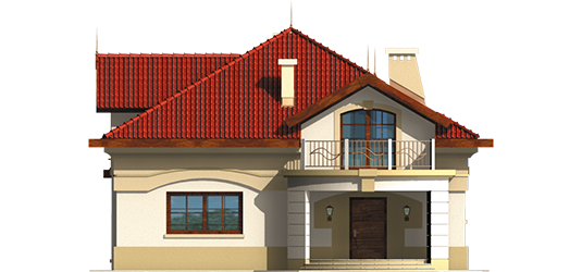 Stepheny - Projekt domu Stefania - elewacja frontowa