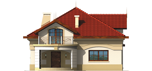 Stepheny - Projekt domu Stefania - elewacja frontowa
