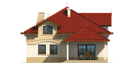 Stepheny - Projekt domu Stefania - elewacja tylna