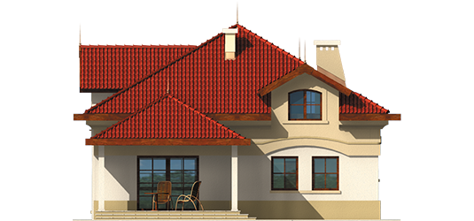 Stepheny - Projekt domu Stefania - elewacja tylna