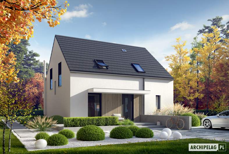 Projekt domu Mini 13 PLUS - wizualizacja frontowa