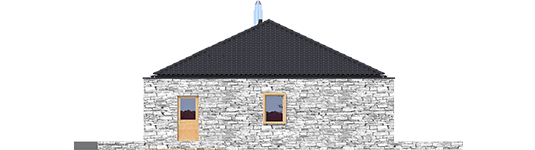 EX 8 II G2 D Soft - Projekt domu EX 8 II G2 (wersja D) - elewacja lewa