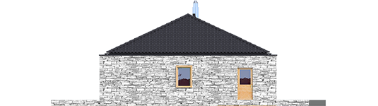 EX 8 II G2 D Soft - Projekt domu EX 8 II G2 (wersja D) - elewacja lewa