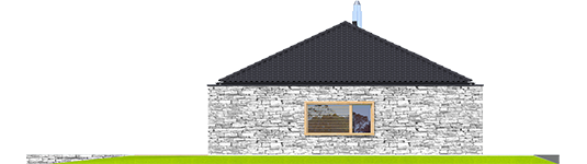 EX 8 II G2 D Soft - Projekt domu EX 8 II G2 (wersja D) - elewacja prawa