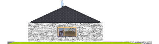 EX 8 II G2 D Soft - Projekt domu EX 8 II G2 (wersja D) - elewacja prawa