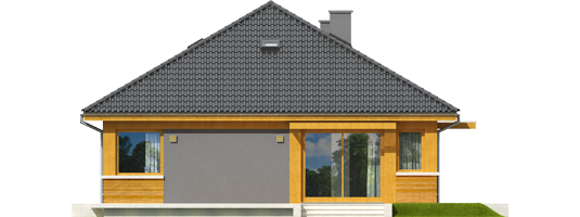 Anabela - Projekty domów ARCHIPELAG - Anabela - elewacja lewa