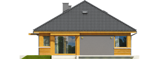 Anabela - Projekty domów ARCHIPELAG - Anabela - elewacja lewa