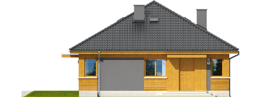 Anabela - Projekty domów ARCHIPELAG - Anabela - elewacja frontowa