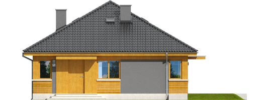 Anabela - Projekty domów ARCHIPELAG - Anabela - elewacja frontowa