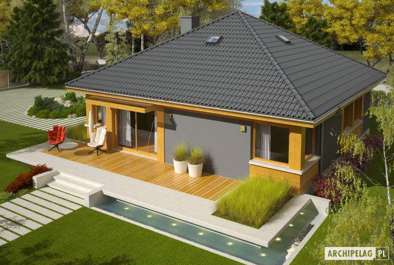 Projekt domu Anabela - Projekty domów ARCHIPELAG - Anabela - widok z góry