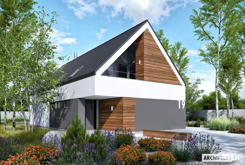 Projekt domu EX 19 G2 ENERGO PLUS - wizualizacja frontowa