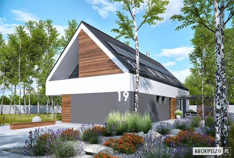 Projekt domu EX 19 G2 ENERGO PLUS - wizualizacja frontowa
