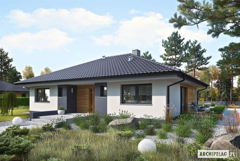 Projekt domu Mini 4 - wizualizacja frontowa