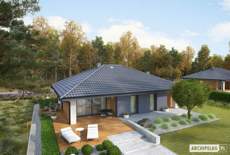 Projekt domu Mini 4 - widok z góry