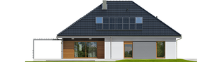 Projekt domu Astrid II G2 - elewacja tylna