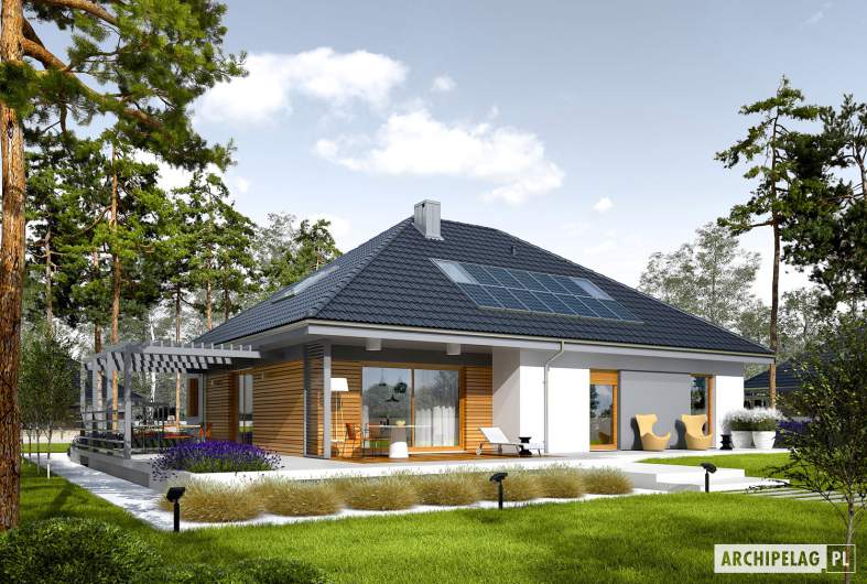 Projekt domu Astrid  II G2 - wizualizacja ogrodowa