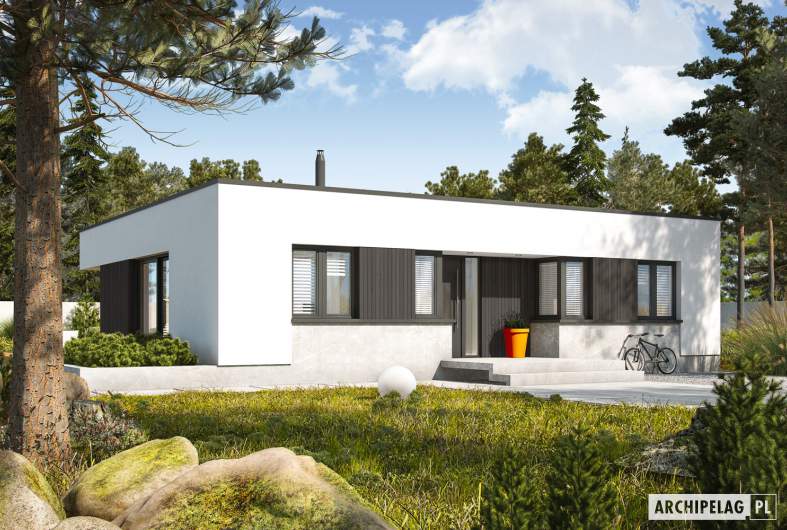 Projekt domu Mini 4 MODERN PLUS - wizualizacja frontowa