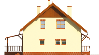 Aga - Projekty domów ARCHIPELAG - Aga G1 - elewacja prawa