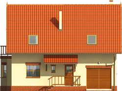 Aga - Projekty domów ARCHIPELAG - Aga G1 - elewacja frontowa