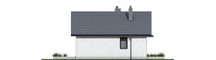 Projekt domu Mini 19 (wersja A) - elewacja lewa