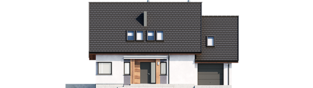 Projekt domu Mini 8 G1 - elewacja frontowa