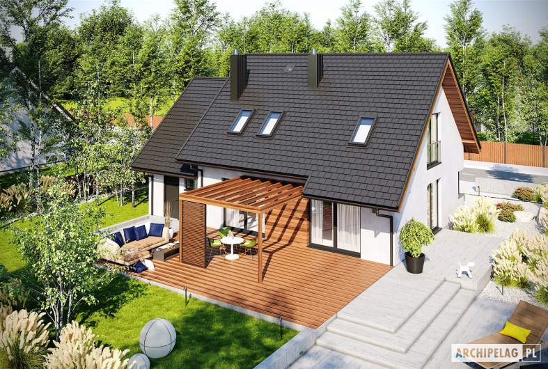Projekt domu Mini 8 G1 - widok z góry