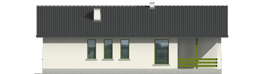 Regine G1 - Projekt domu Reginka G1 - elewacja lewa