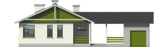 Regine G1 - Projekt domu Reginka G1 - elewacja frontowa