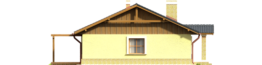 Bogna II - Projekt domu Bogna II - elewacja lewa