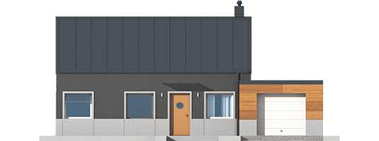 Edwin II G1 ENERGO - Projekt domu Edwin II G1 ENERGO - elewacja frontowa