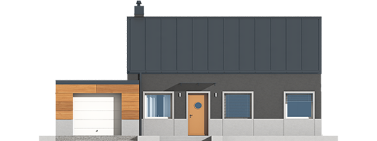 Edwin II G1 ENERGO - Projekt domu Edwin II G1 ENERGO - elewacja frontowa