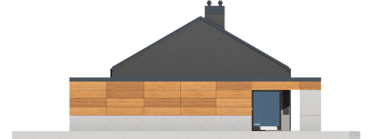 Edwin II G1 ENERGO - Projekt domu Edwin II G1 ENERGO - elewacja prawa