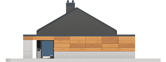 Edwin II G1 ENERGO - Projekt domu Edwin II G1 ENERGO - elewacja prawa