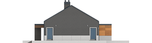 Projekt domu Edwin II G1 ENERGO - elewacja lewa