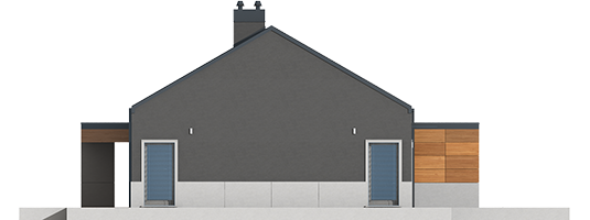 Edwin II G1 ENERGO - Projekt domu Edwin II G1 ENERGO - elewacja lewa