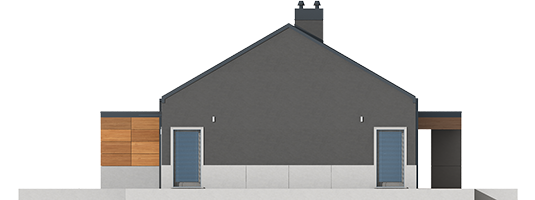 Edwin II G1 ENERGO - Projekt domu Edwin II G1 ENERGO - elewacja lewa