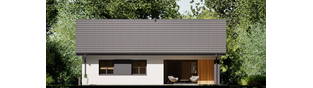Projekt domu Mini 23 - elewacja tylna