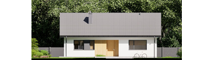Projekt domu Mini 23 - elewacja frontowa