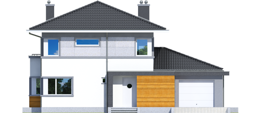 Rodrigo II G1 - Projekt domu Rodrigo II G1 - elewacja frontowa