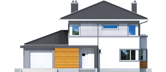 Rodrigo II G1 - Projekt domu Rodrigo II G1 - elewacja frontowa
