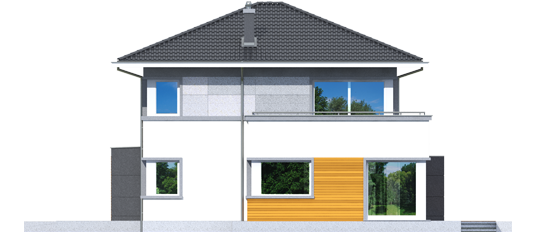 Rodrigo II G1 - Projekt domu Rodrigo II G1 - elewacja lewa