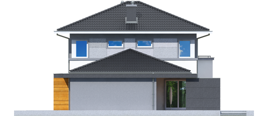 Rodrigo II G1 - Projekt domu Rodrigo II G1 - elewacja prawa